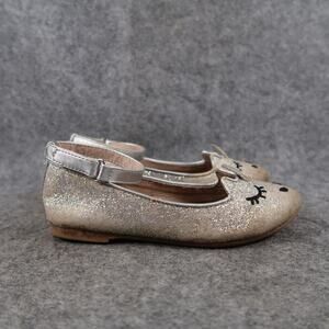 Self Esteem Shoes Girls 11 Ballet Flats Ankle Buckle Strap Unicorn Flats Casual